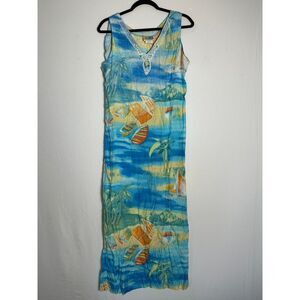 Vintage Sea Suns Maxi Dress Size M